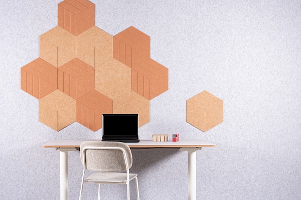 Fliesen Hexagon Diamond Lines Large