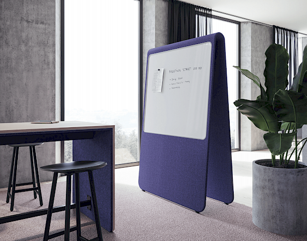 Alp Floor Screen With Integrated Writing Board