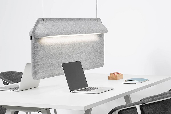 AK 2 Bureauscherm met lamp