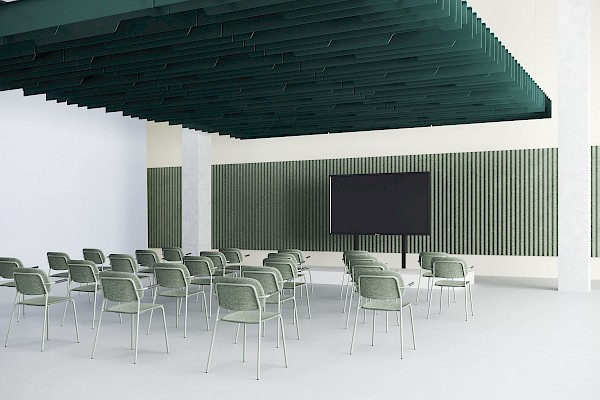 Ambigu Acoustic Ceiling System - 2400x1800