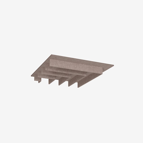 Angle Acoustic Ceiling Tile - 600x600 (Standard)