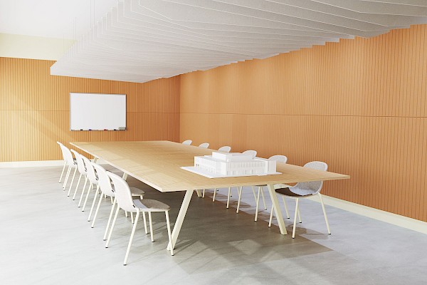 Angular Acoustic Ceiling System - 2400x1800