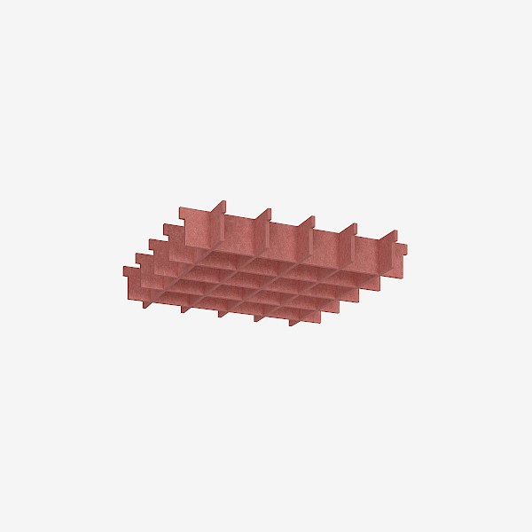 Mesh Acoustic Ceiling Tile - 600x600 (Refined)
