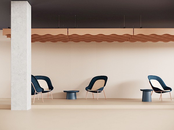 Wave Acoustic Ceiling System - 2400x1800