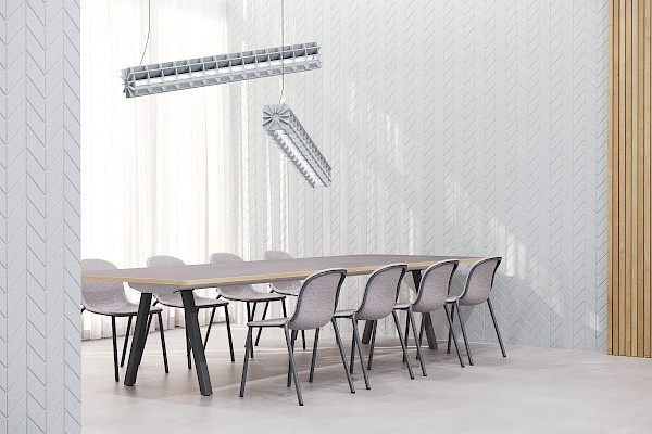 Fishbone Acoustic Pattern Panel - 2400x1200
