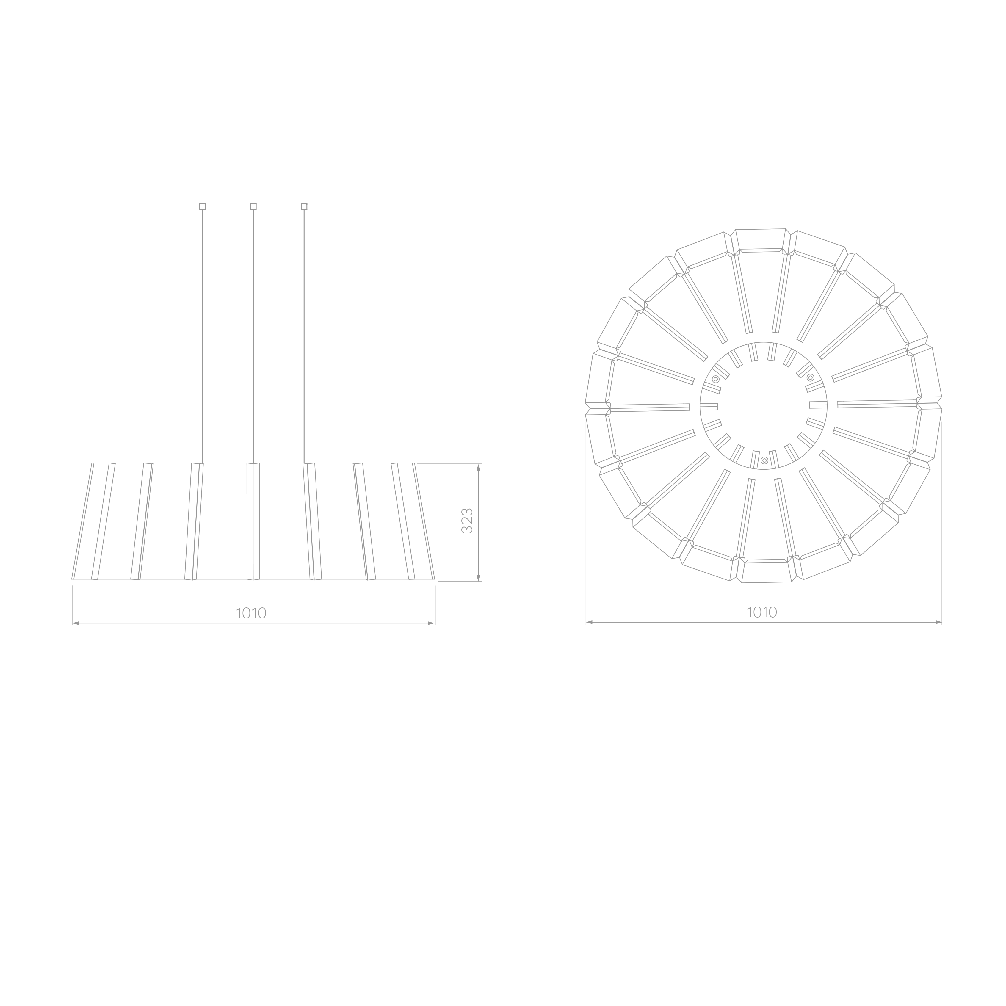 ReFelt-Aster-Acoustic-Lamp-Large-Technical-Drawing